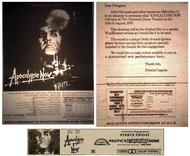 Apocalypse Now at the Cinerama Dome - Newspaper ad