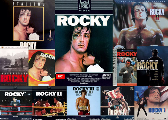 Rocky on home video over the years