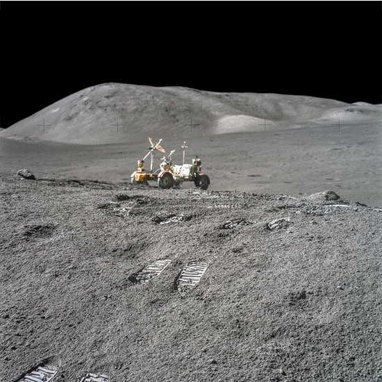 Apollo Remastered -- Rover on the Moon