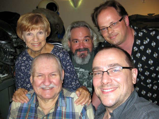 Bob & Kathy Burns with The Digital Bits crew (Todd Doogan, Adam Jahnke & Bill Hunt) in 2012