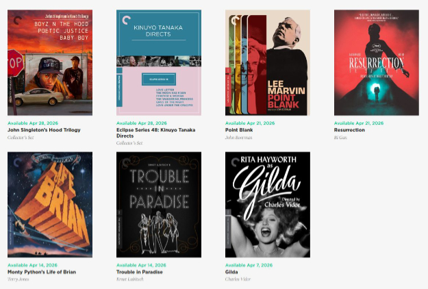 Criterion's April 2026 slate