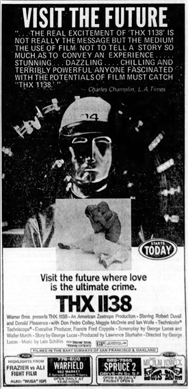 THX 1138 newspaper ad